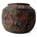 27cm x 36cm Aztec Diamond Large Planter Brown