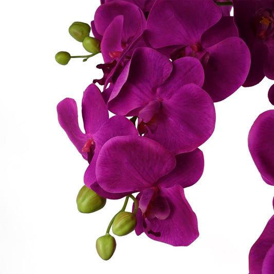 150cm Giant Purple Orchid Plant Artificial 189 flowers REAL TOUCH – image 2
