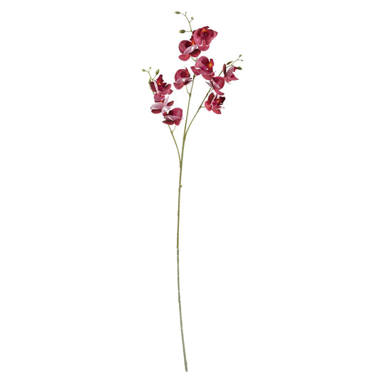 80cm Dark Pink Artificial Mini Orchid Stem – image 2