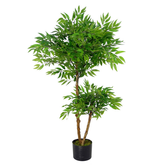 Artificial 100cm Luxury Mini Ruscus Tree Premium Range – image 2