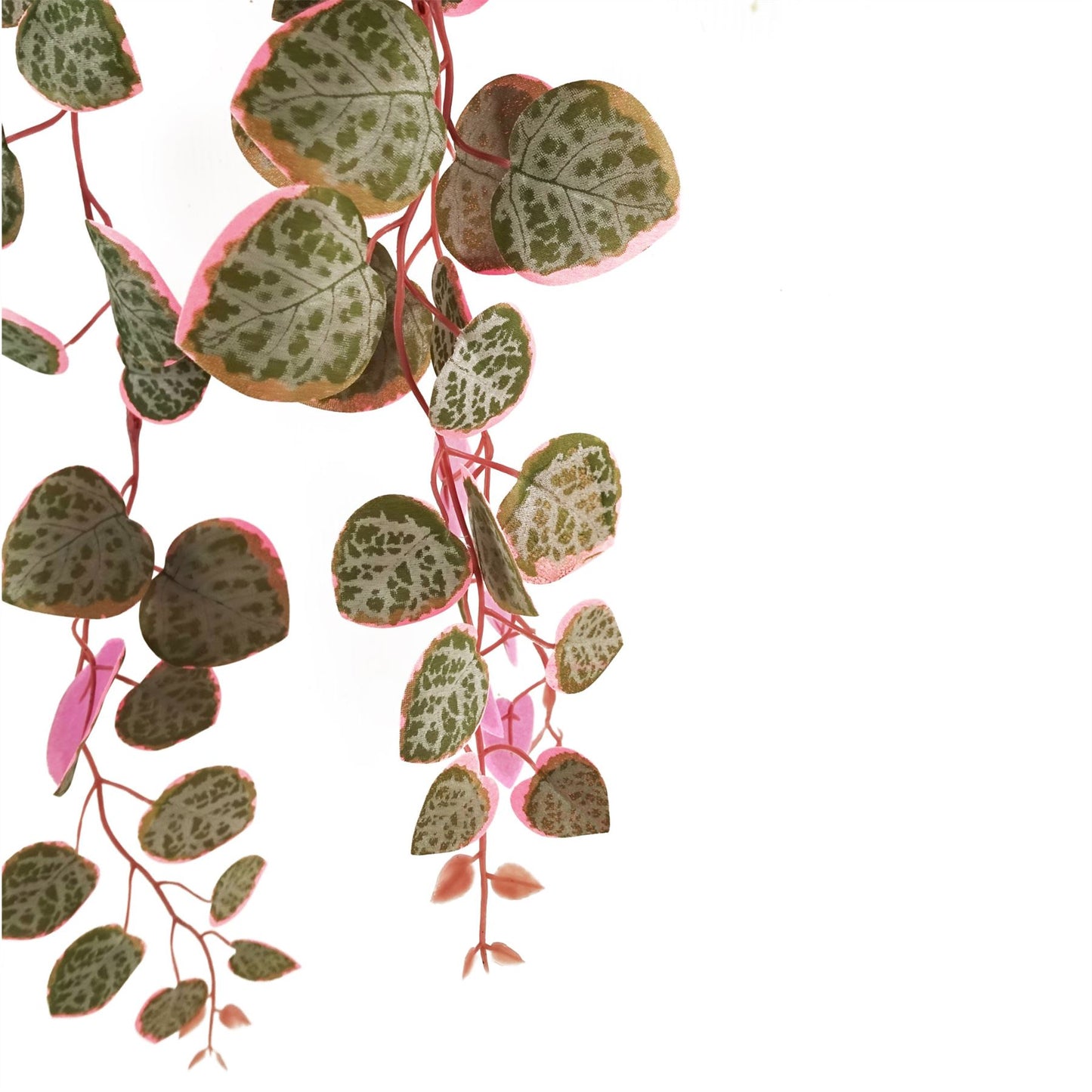 90cm Artificial Potted Hanging Trailing Pink Plant String of Hearts – image 4