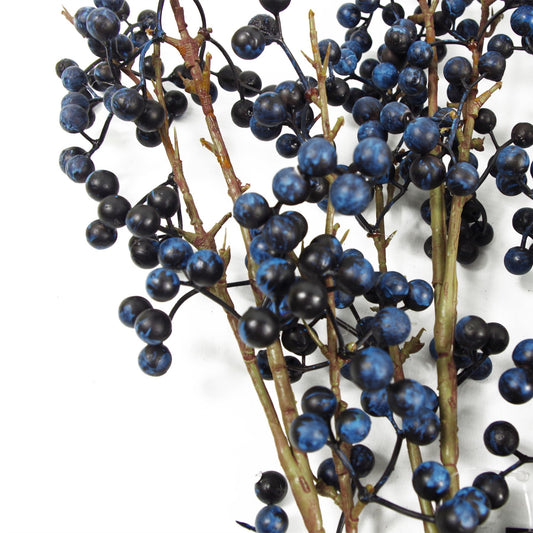 Artificial 70cm Blue Christmas Berry Spray – image 2
