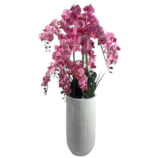 150cm Pink Orchid Potted Display Artificial – image 2