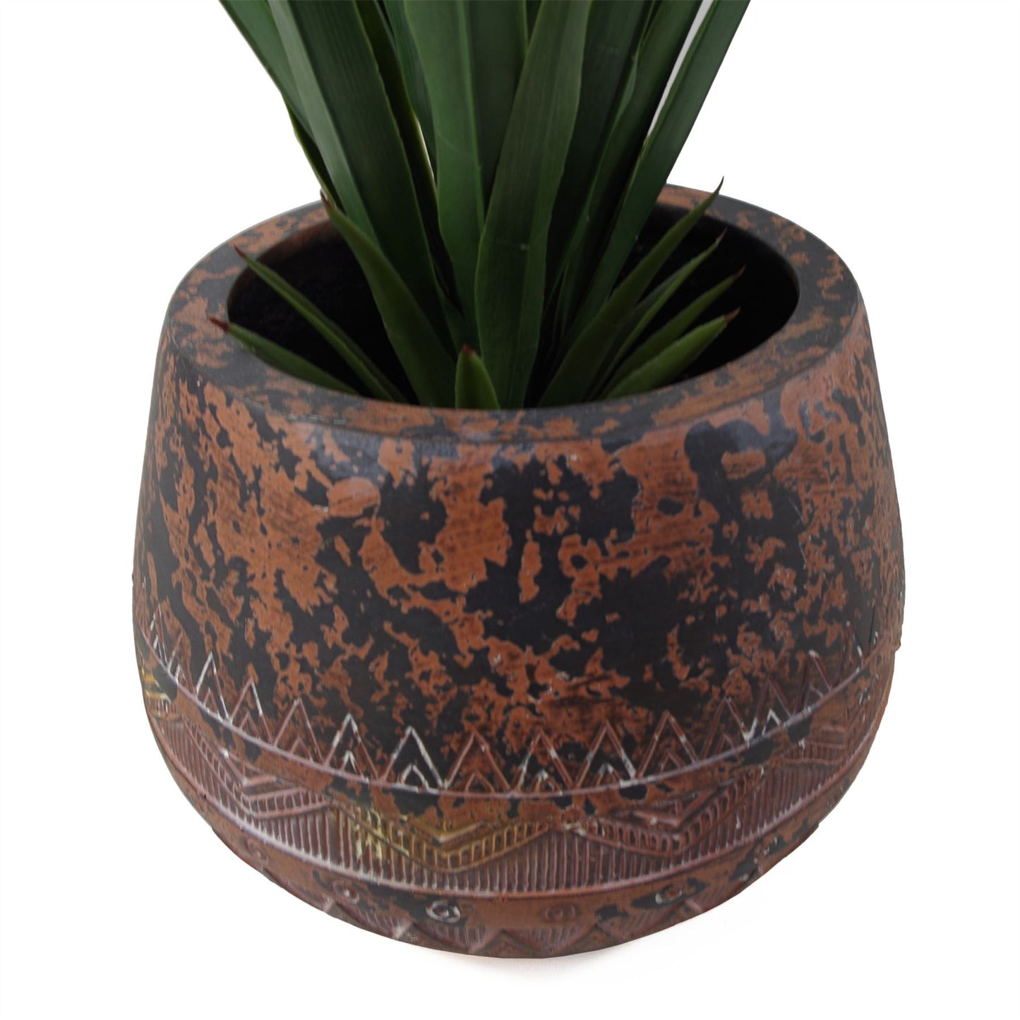 24cm x 30cm Large Zaturn Planter Brown Black – image 5