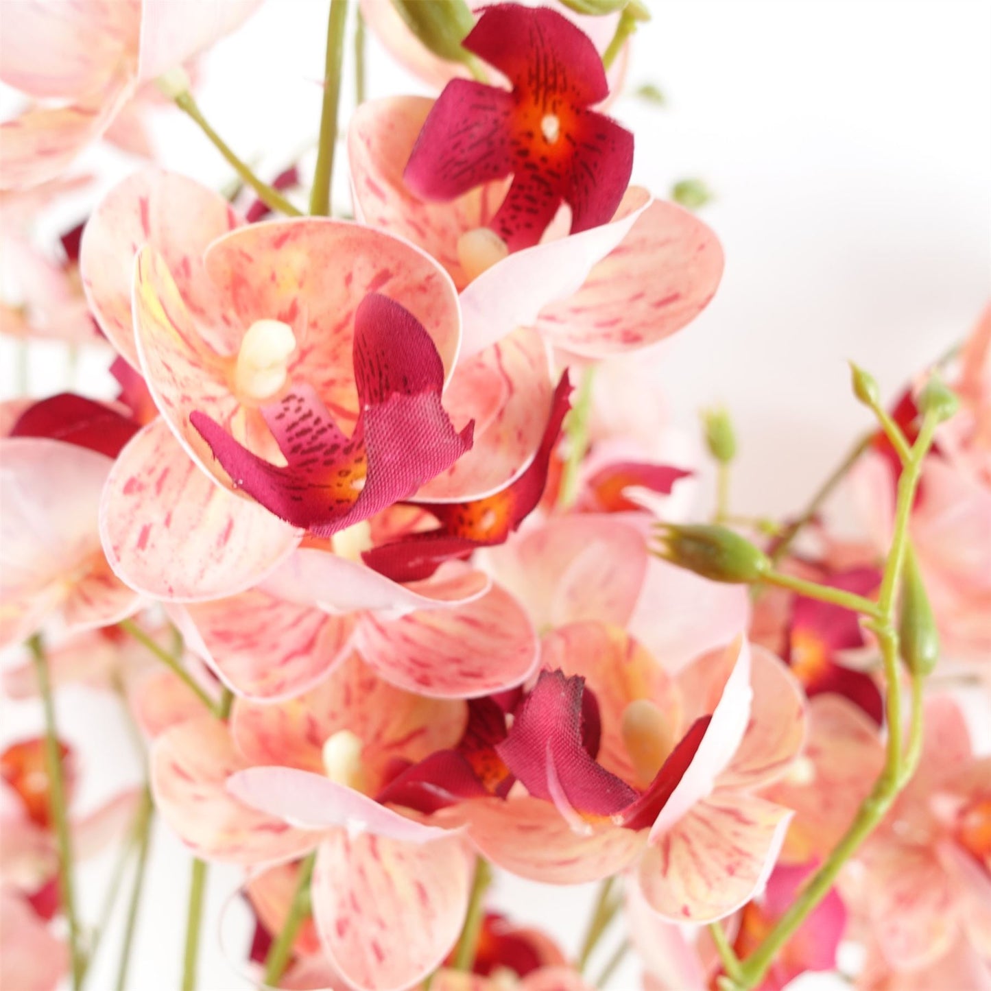 80cm Pink Artificial Mini Orchid Stem – image 4