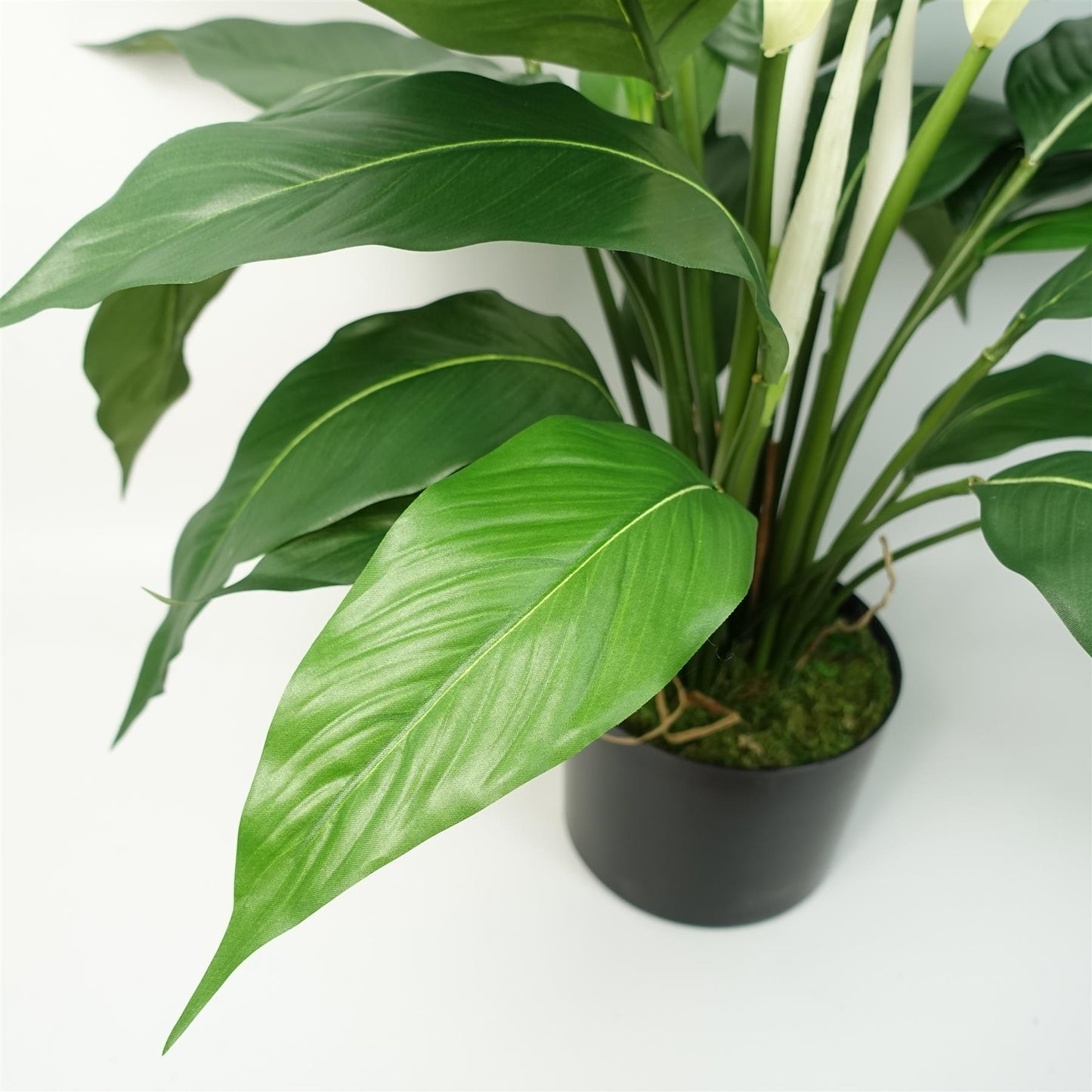Artificial White Spathiphyllum Peace Lily – image 4