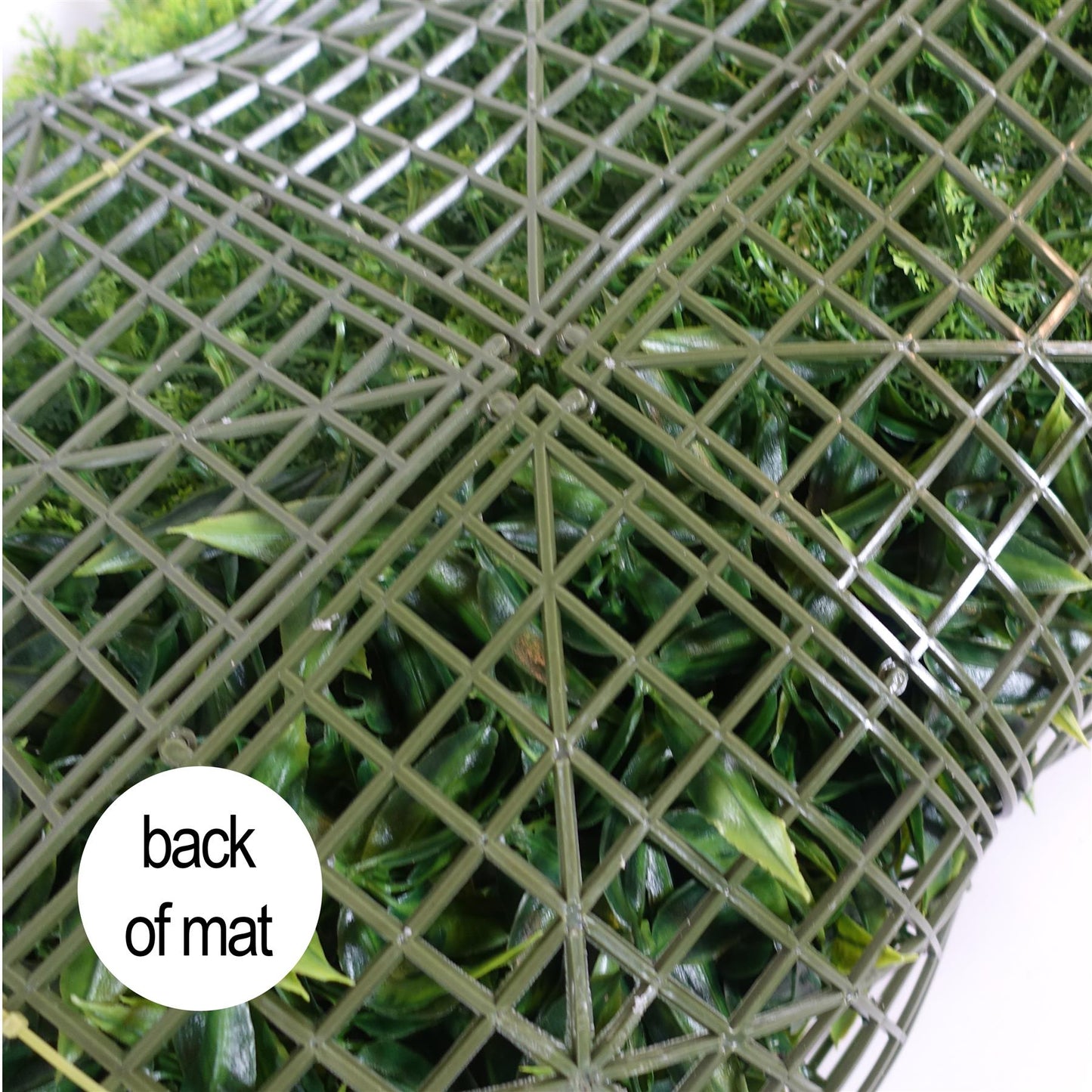 100cm Artificial Mixed Green Foliage Wall Panel Ferns Yellow Grass – image 7