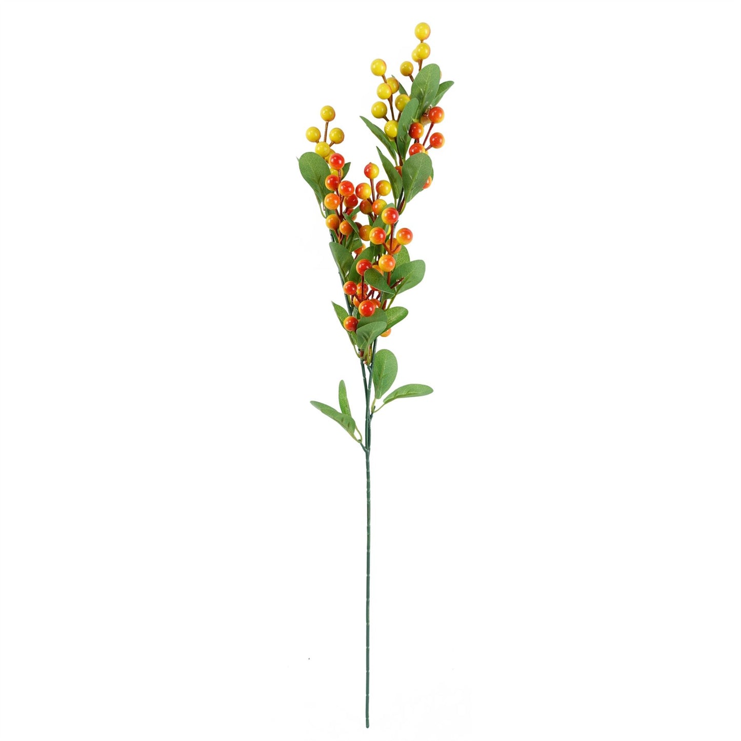 70cm Artificial Viburnum Display with Glass Vase – image 5