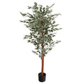 160cm Artificial Ficus with Natural Variegated Leaves
