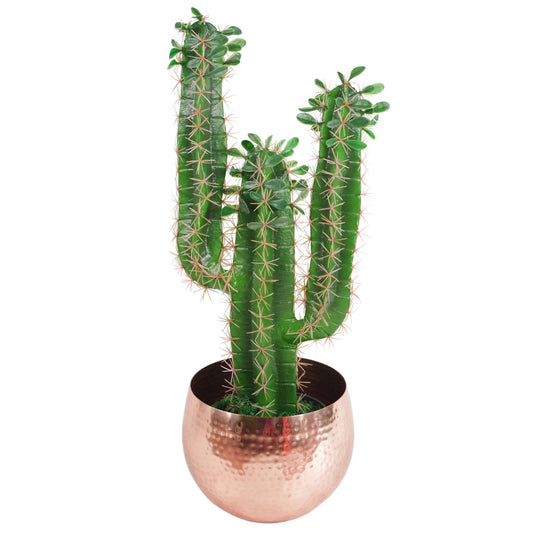 Leaf Large Planter 22 x 18cm Hammered Copper Colour Straight Edge – image 2