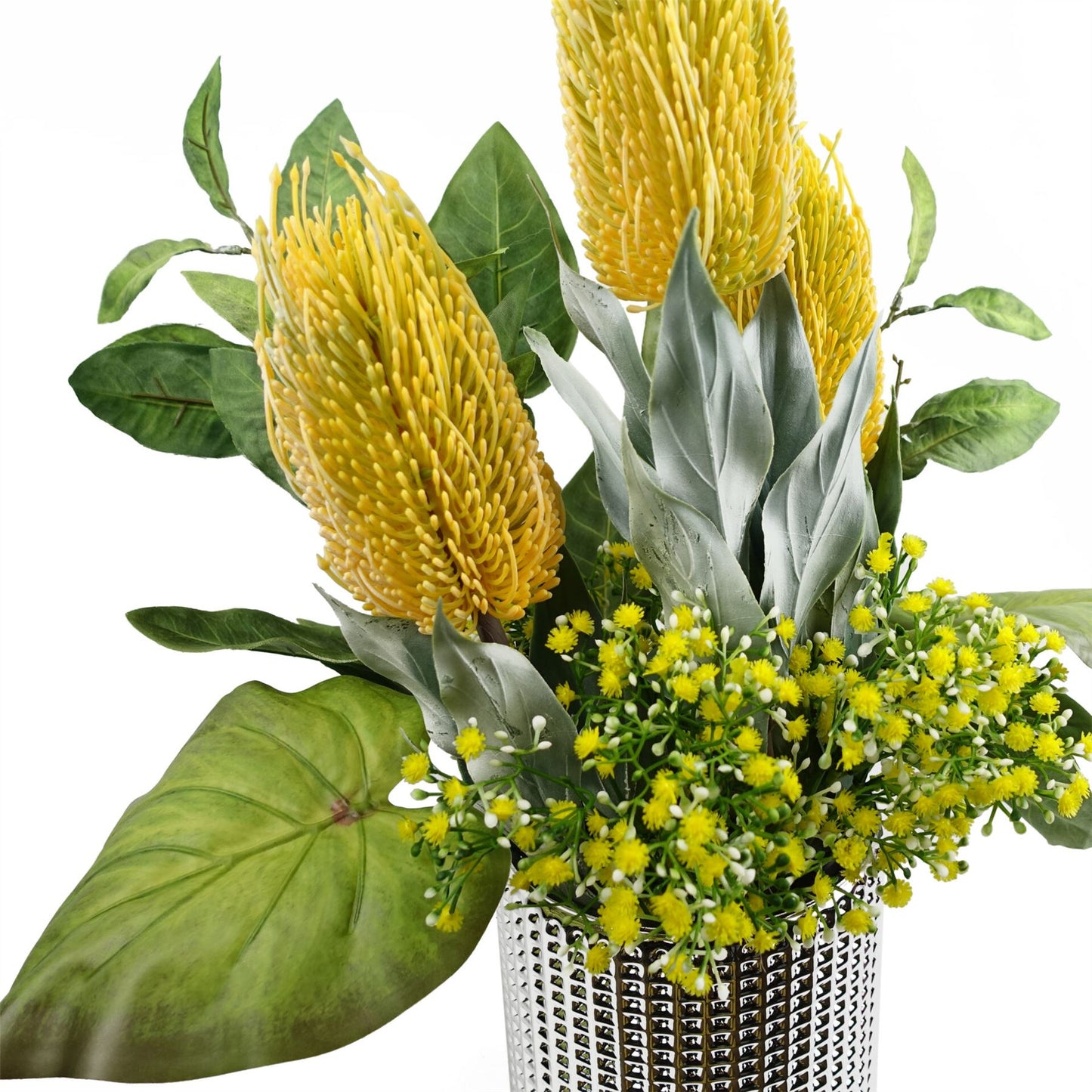 55cm Artificial Gypsophila Yellow Stem – image 7