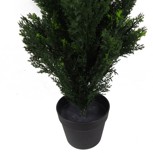 90cm Artificial Outdoor Cedar Cypress Topiary UV Resistant – image 2