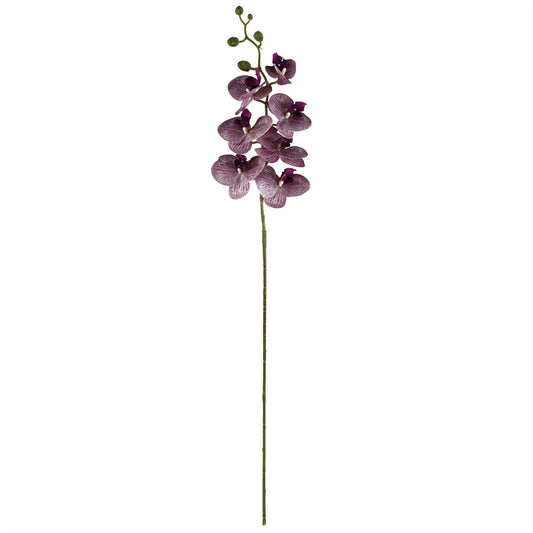 80cm Amethyst Vase Artificial Orchids and Foliage – image 2