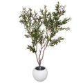 200cm XXL Artificial Olive Tree with Decorative Planter