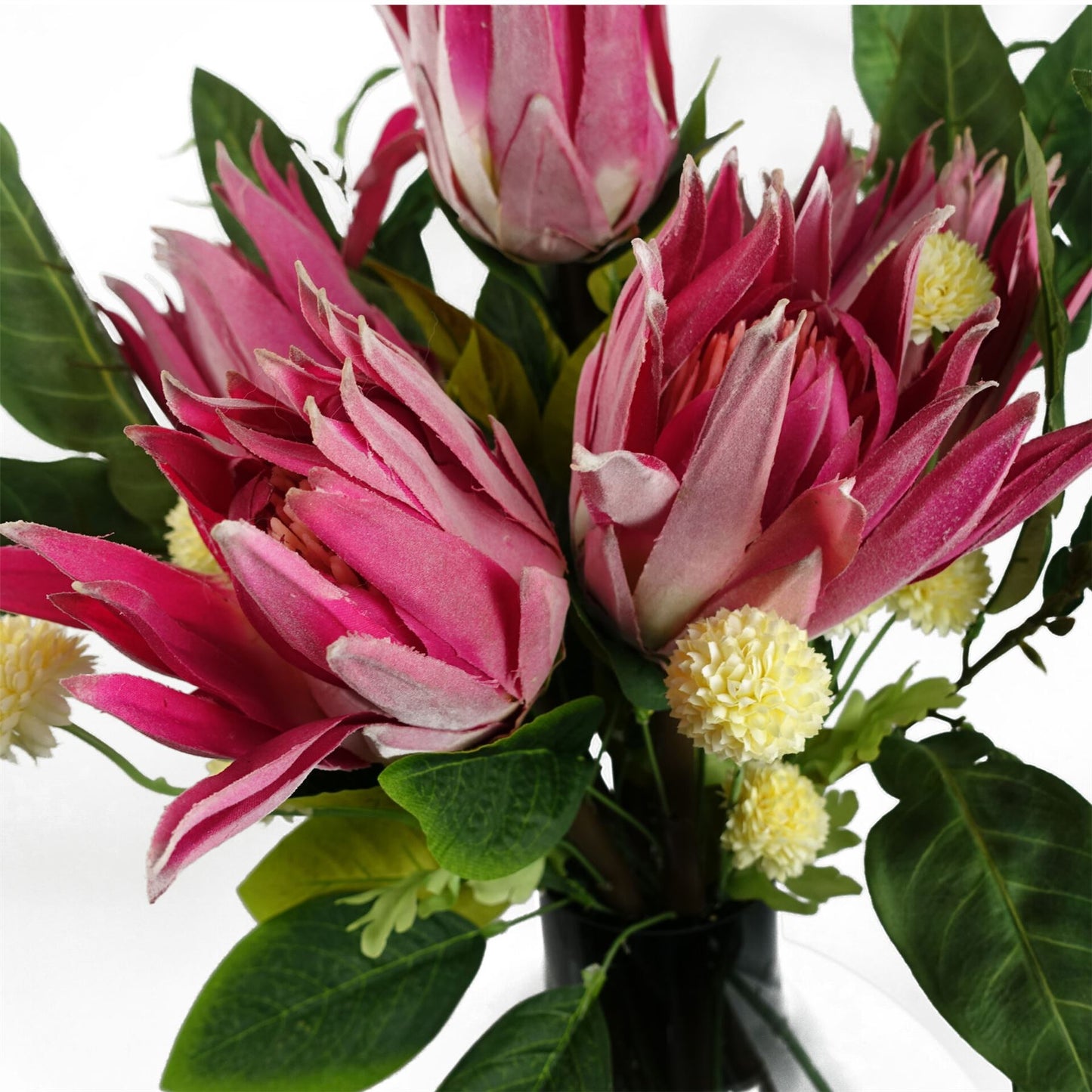 50cm Dahlia Pompom Yellow Artificial Stem – image 9