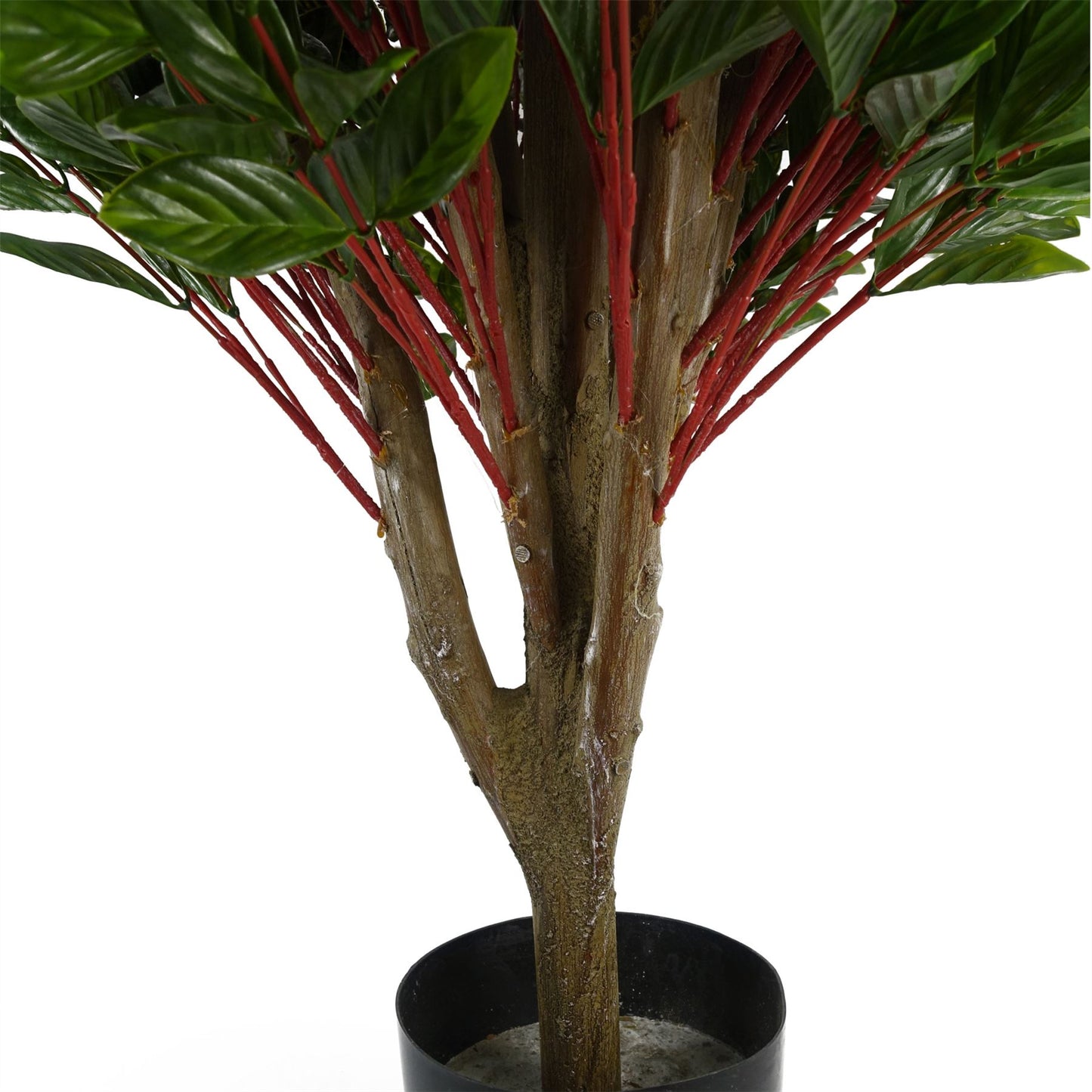Artificial 90cm Pair of UV Resistant Gloxinia Ball Topiary and Trunk