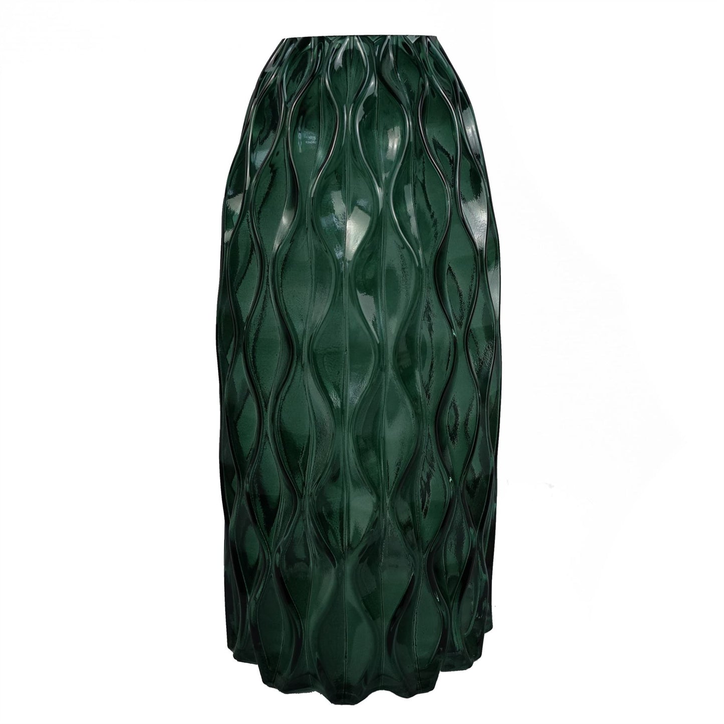 80cm Artificial Purple Larkspur and Berries Glass Vase – image 5