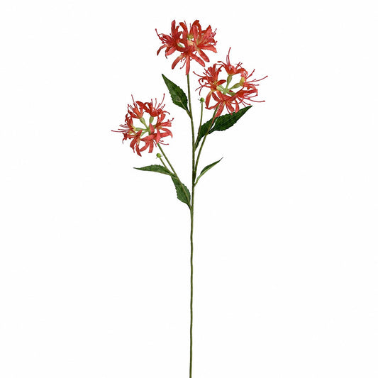 72cm Artificial Coral Spider Lily Stem