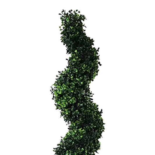 120cm Artificial Natural Boxwood Spiral Topiary – image 2
