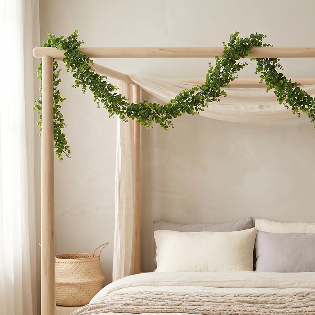 180cm Artificial Eucalyptus Style Green Garland Hanging Decoration – image 4