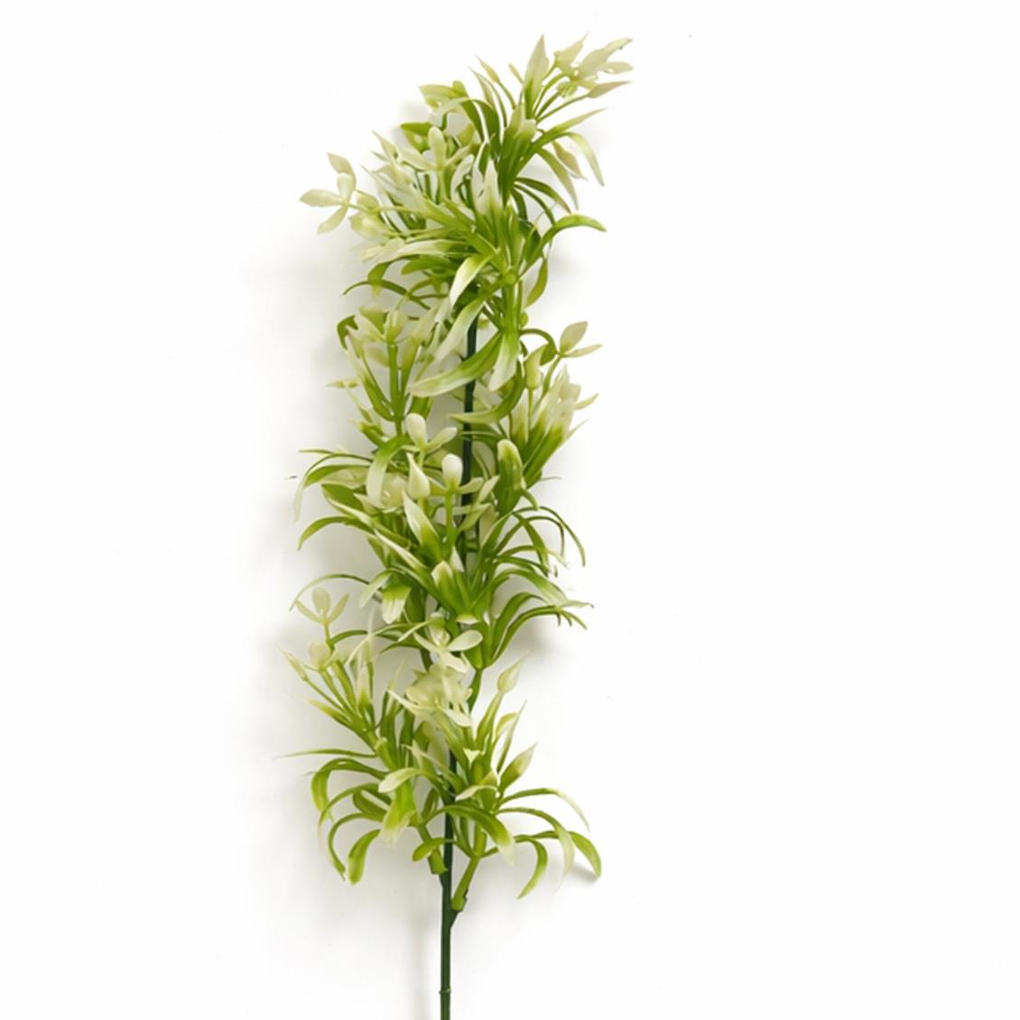 48cm Artificial White Blossom Spray Stem – image 6