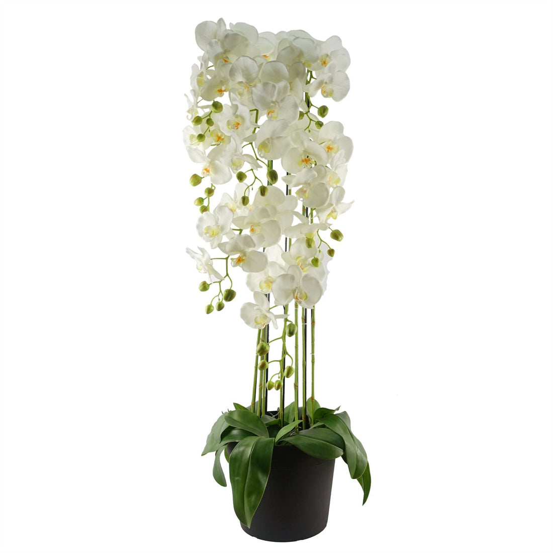 110cm Artificial White Orchid Plant Artifcial 41 REAL TOUCH flowers — wholesale artificial plants
