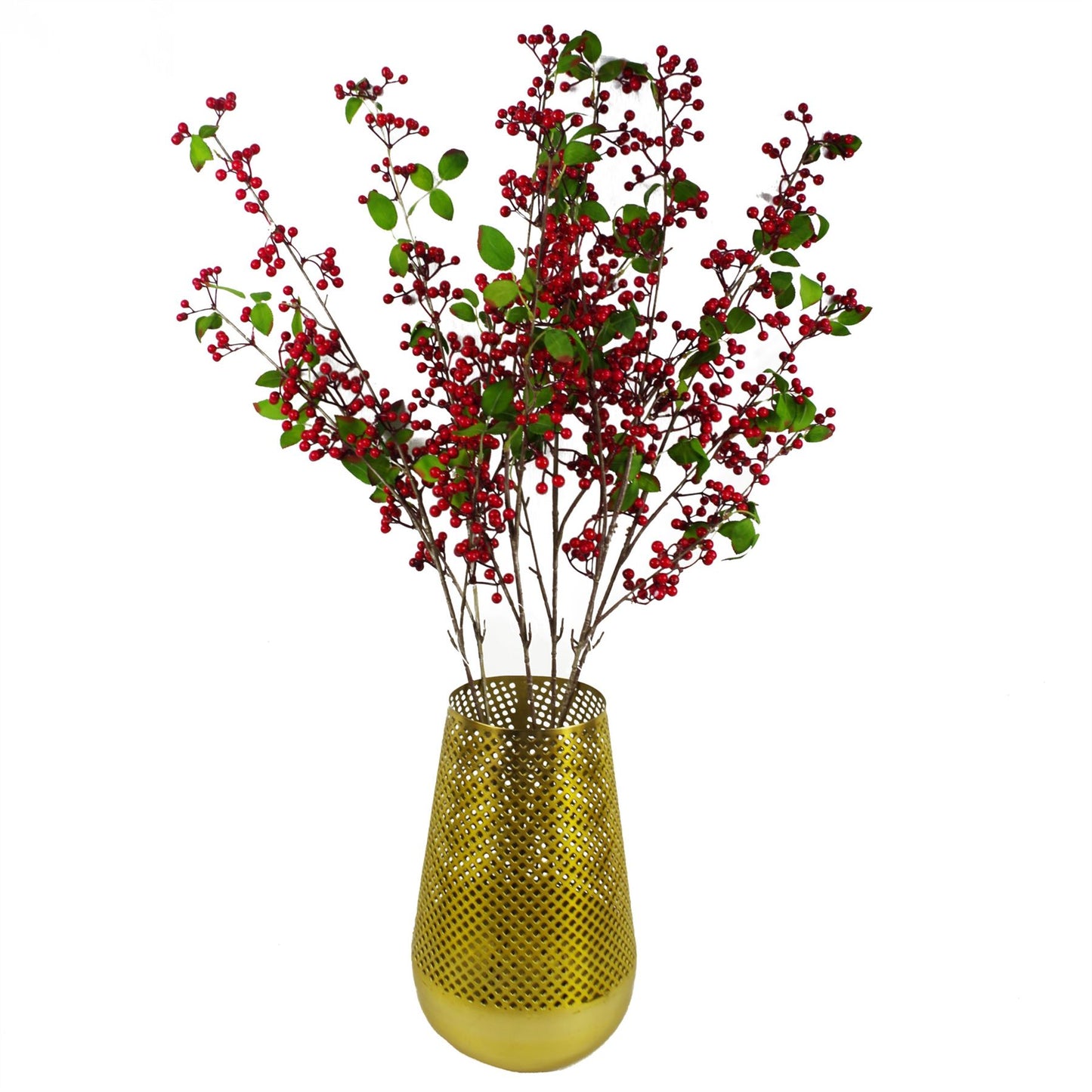 Artificial Red Christmas Berry Spray 80cm – image 3