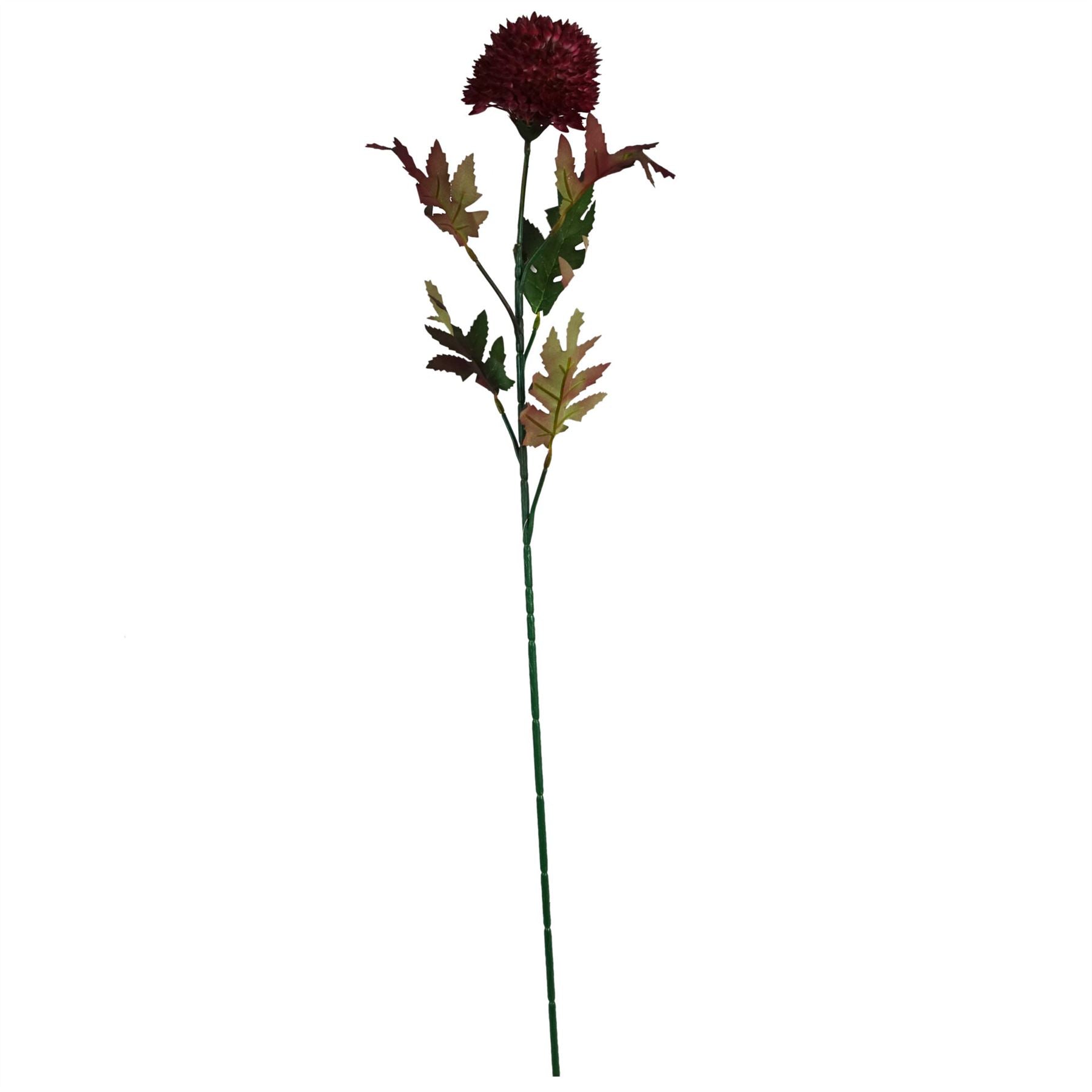 70cm Large Ball Dahlia Artificial Flower Stem Pink – image 2