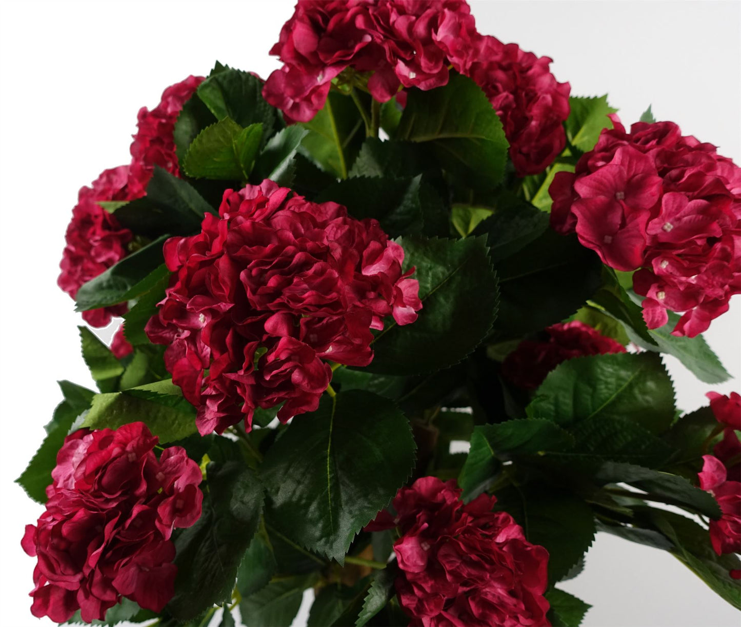 Artificial 75cm Pink Bush Hydrangea Plant Potted – image 4