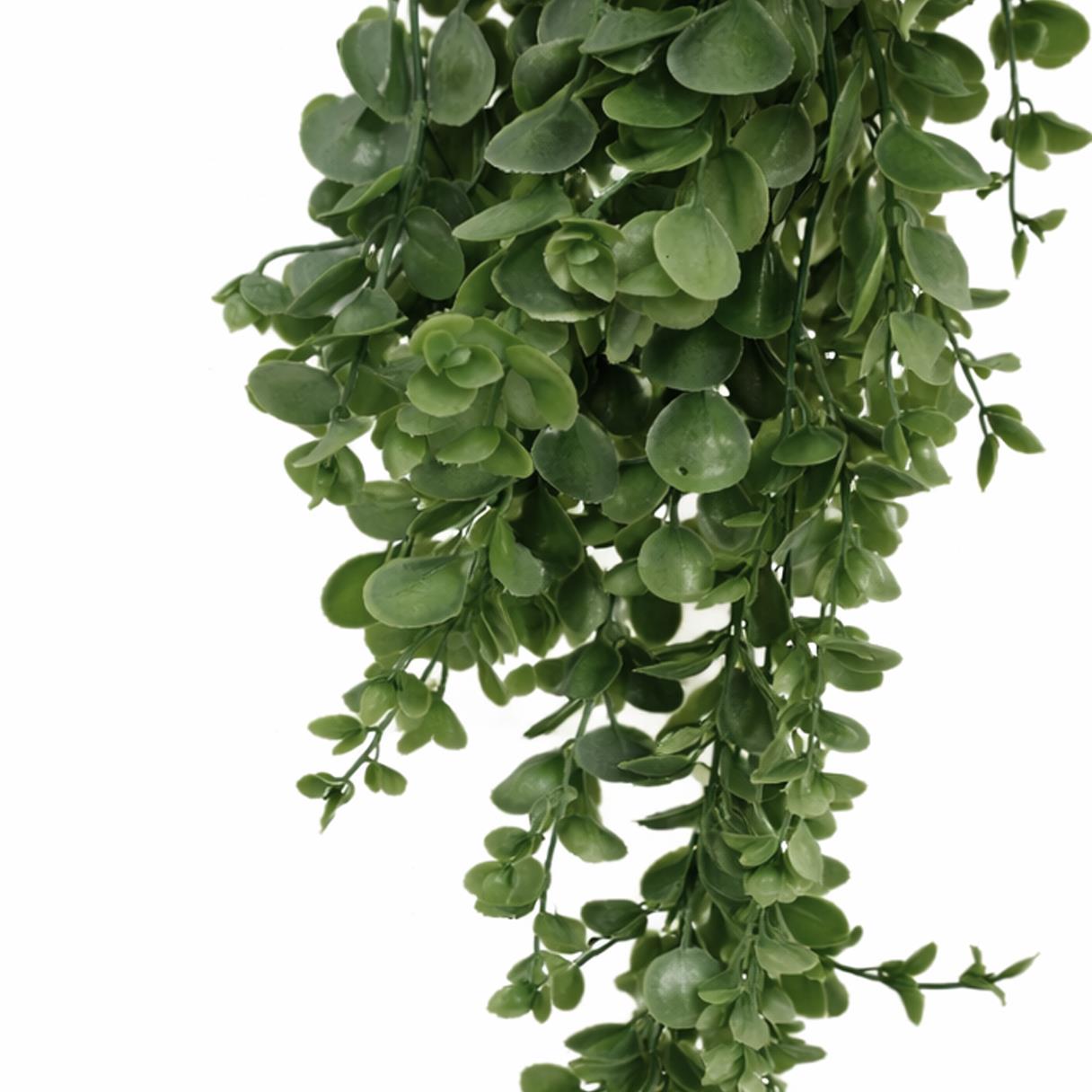 75cm Artificial Trailing Round Leaf Foliage Plant Bright Lime Green – image 2