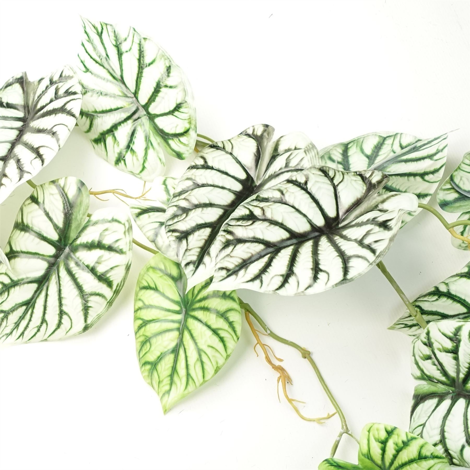120cm Artificial Hanging Trailing Plant Alocasia Dragon Scale Light – image 4