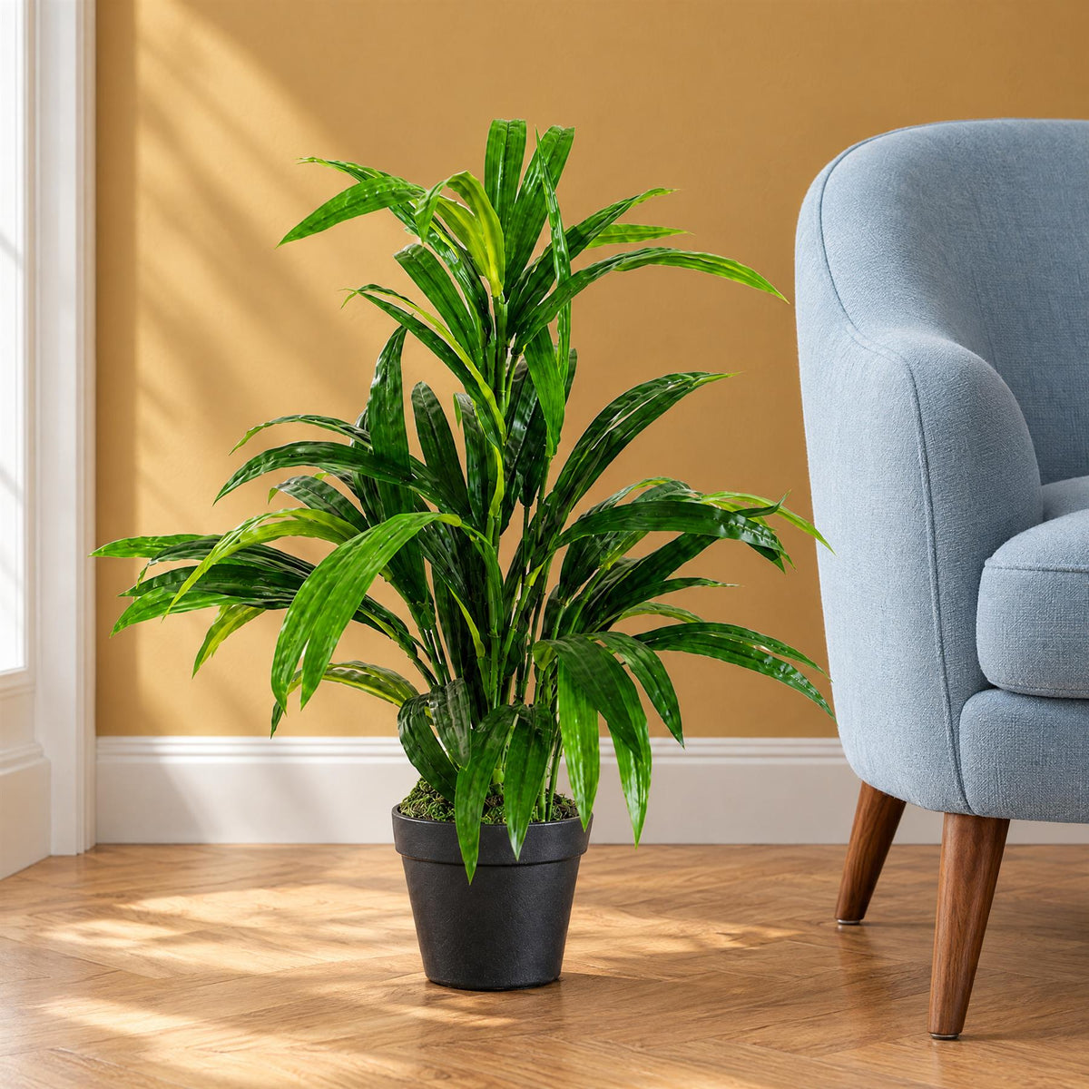 65cm Artificial Large Leaf Bamboo Shrub Plant – image 5