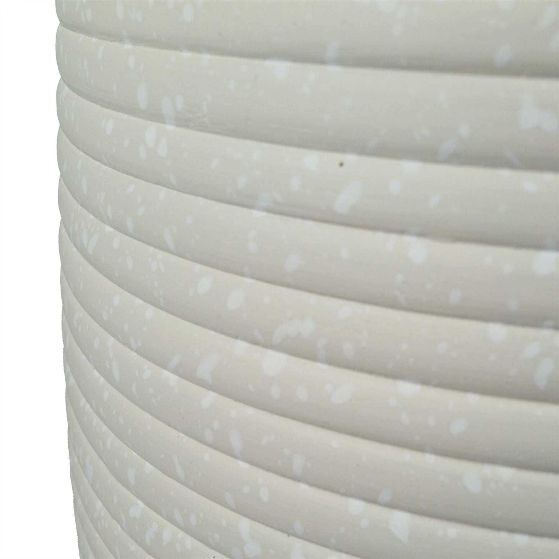 41cm x 30cm Mikos Large Ridged Composite Planter Stone Colour – image 3
