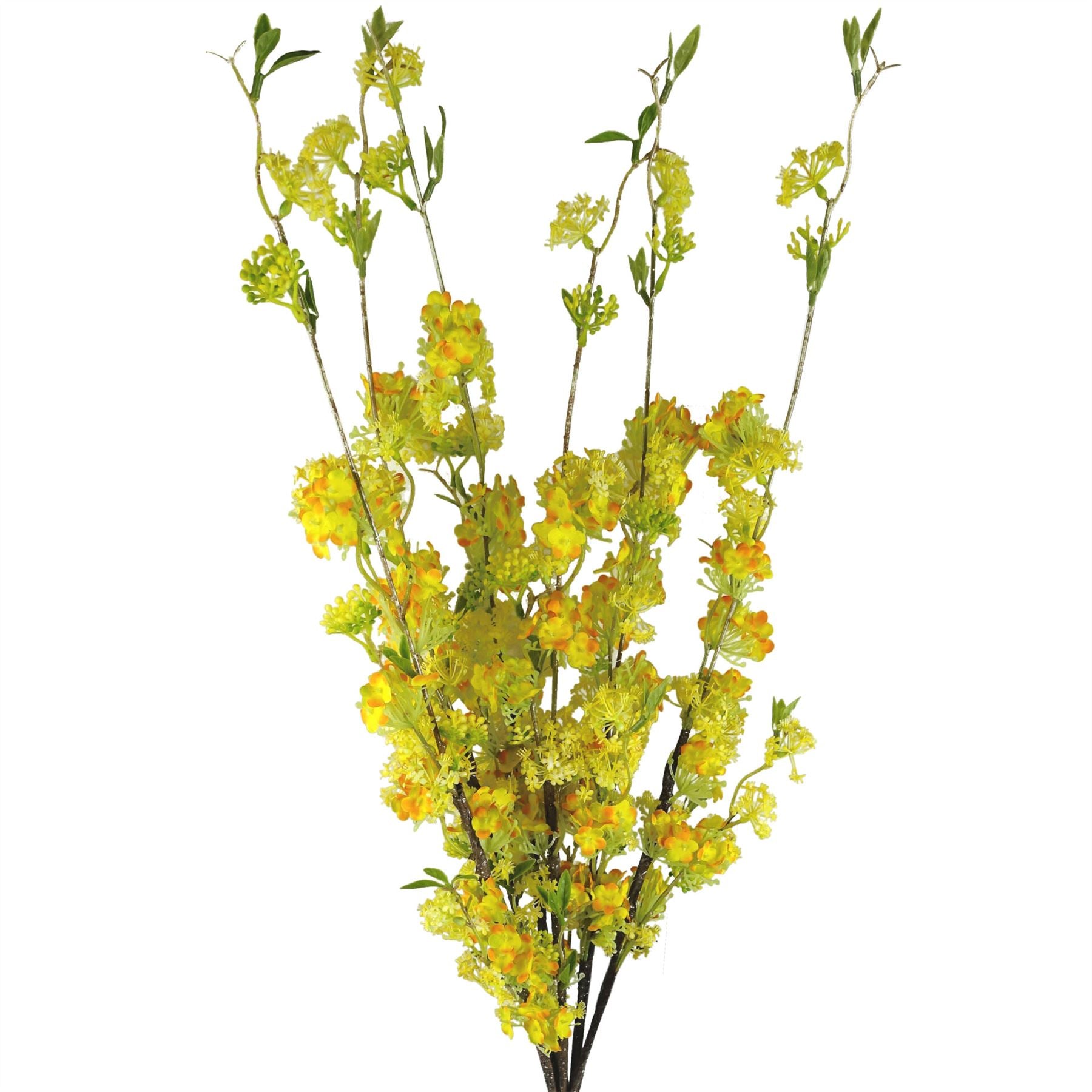 100cm Artificial Yellow Blossom Spray Stem – image 4