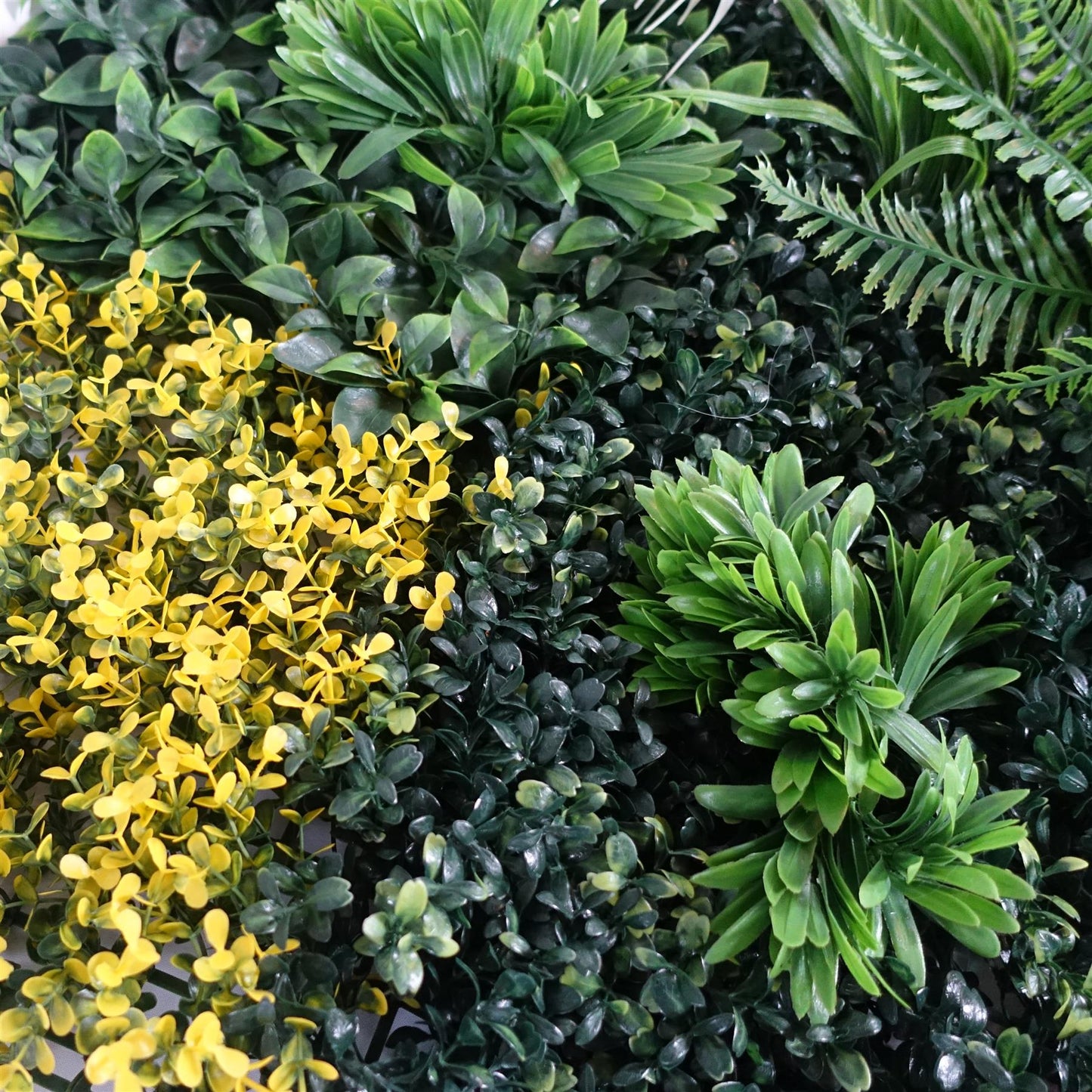 100cm Artificial Tropical Mixed Foliage Green Wall Panel Red Yellow – image 3