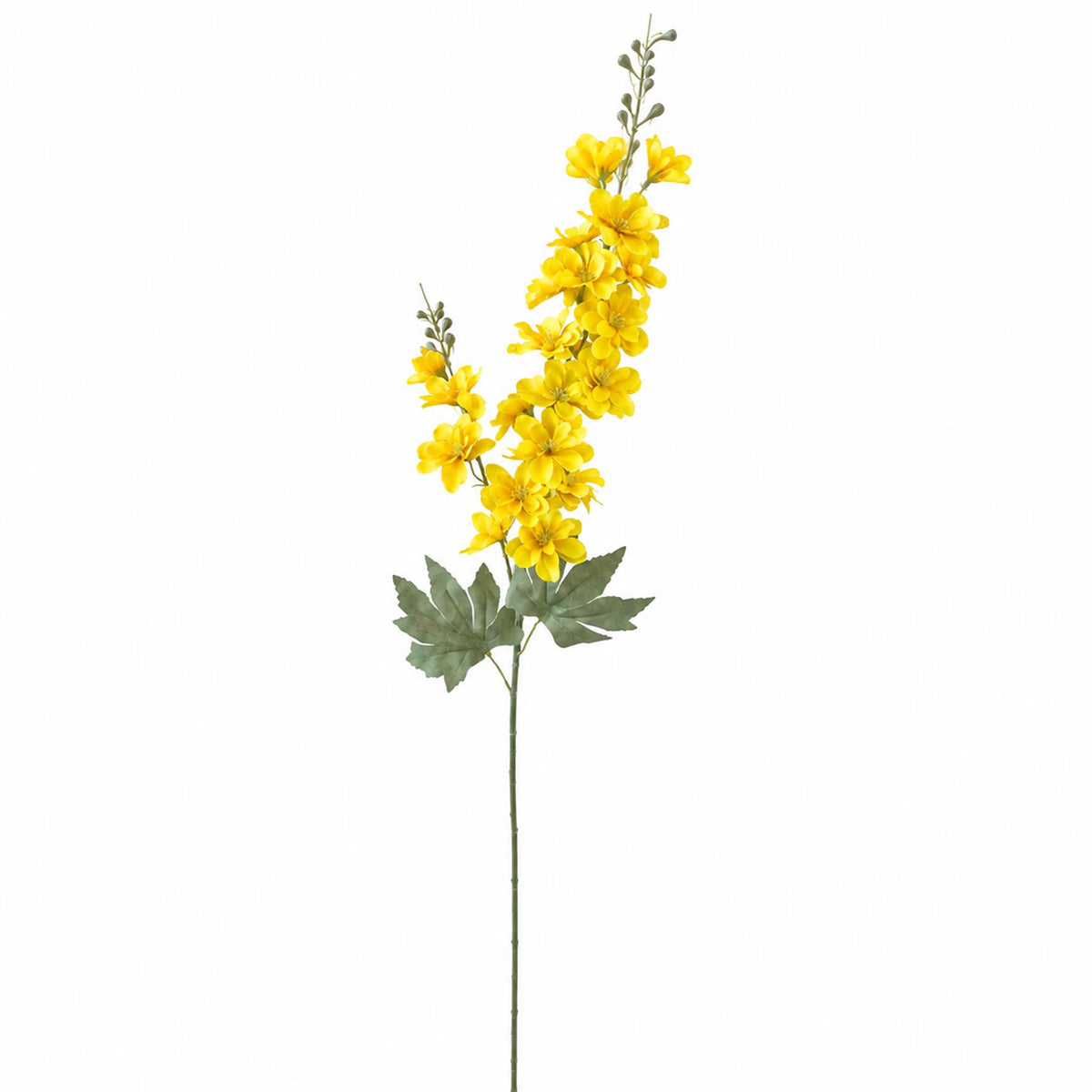 85cm Artificial Yellow Larkspur Flower Stem