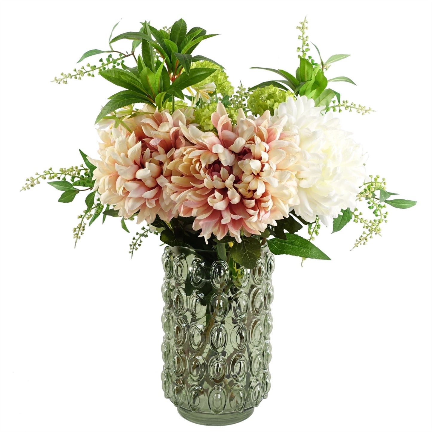 75cm Artificial Extra Large Reflex Chrysanthemum White – image 5