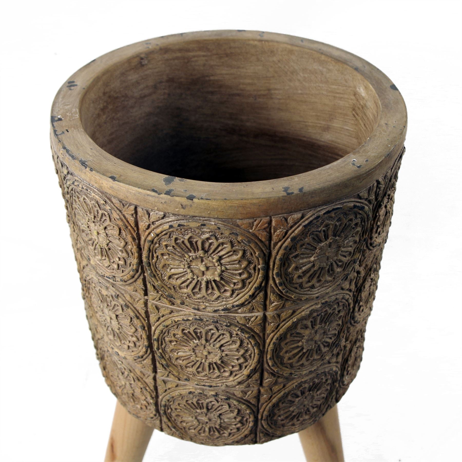 x 21.5cm Zandi Flowers Composite Large Planter 40cm – image 5