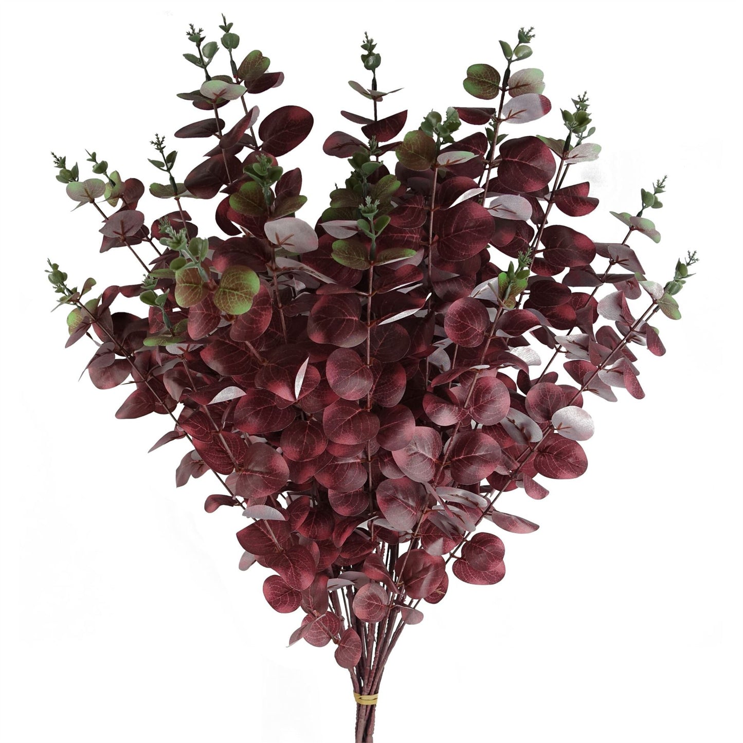 100cm Artificial Eucalyptus Foliage Burgundy – image 6