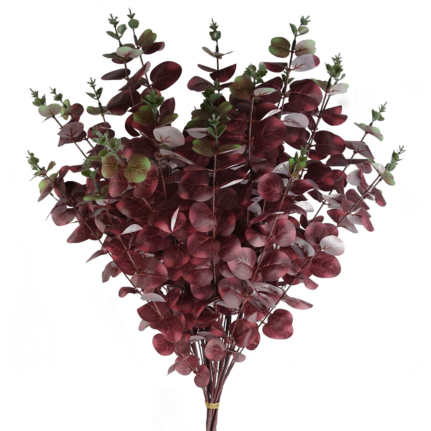 100cm Artificial Eucalyptus Foliage Burgundy – image 6