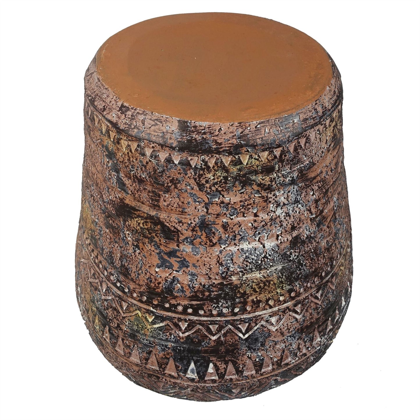40cm x 32cm Aztec Large Composite Textured Vase Composite Plant Pot – image 5