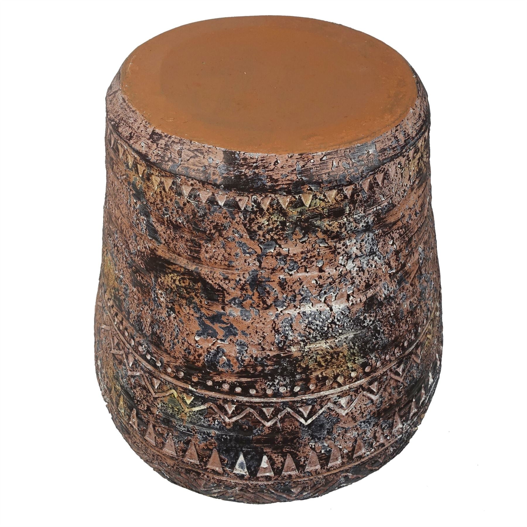 40cm x 32cm Aztec Large Composite Textured Vase Composite Plant Pot – image 5