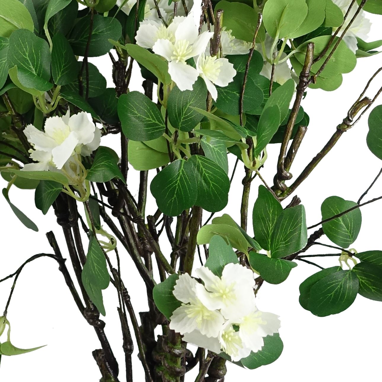 60cm Artificial Flower Foliage Spray White – image 4
