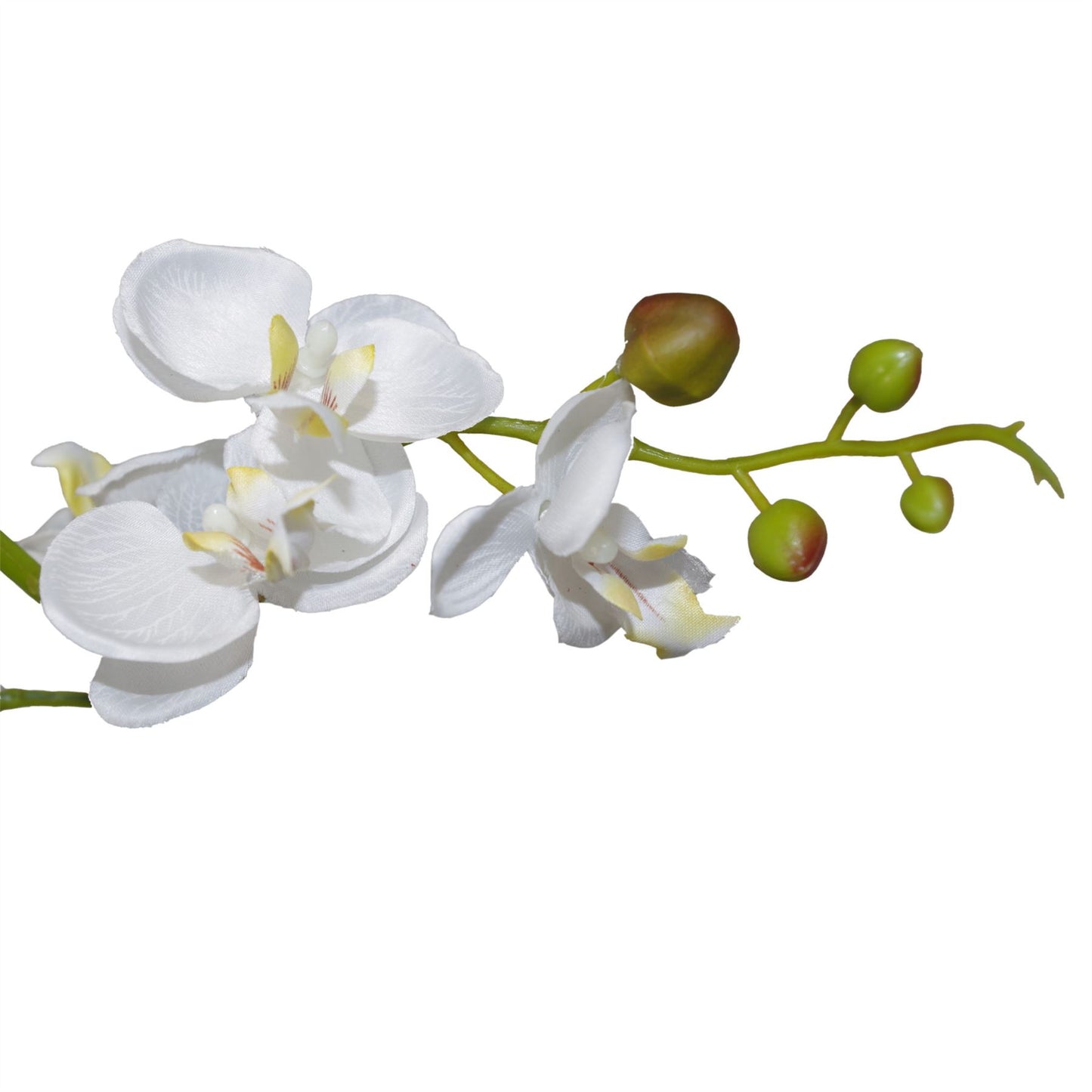60cm Artificial Luxury Orchid Triple Stem White Realistic Plant – image 3
