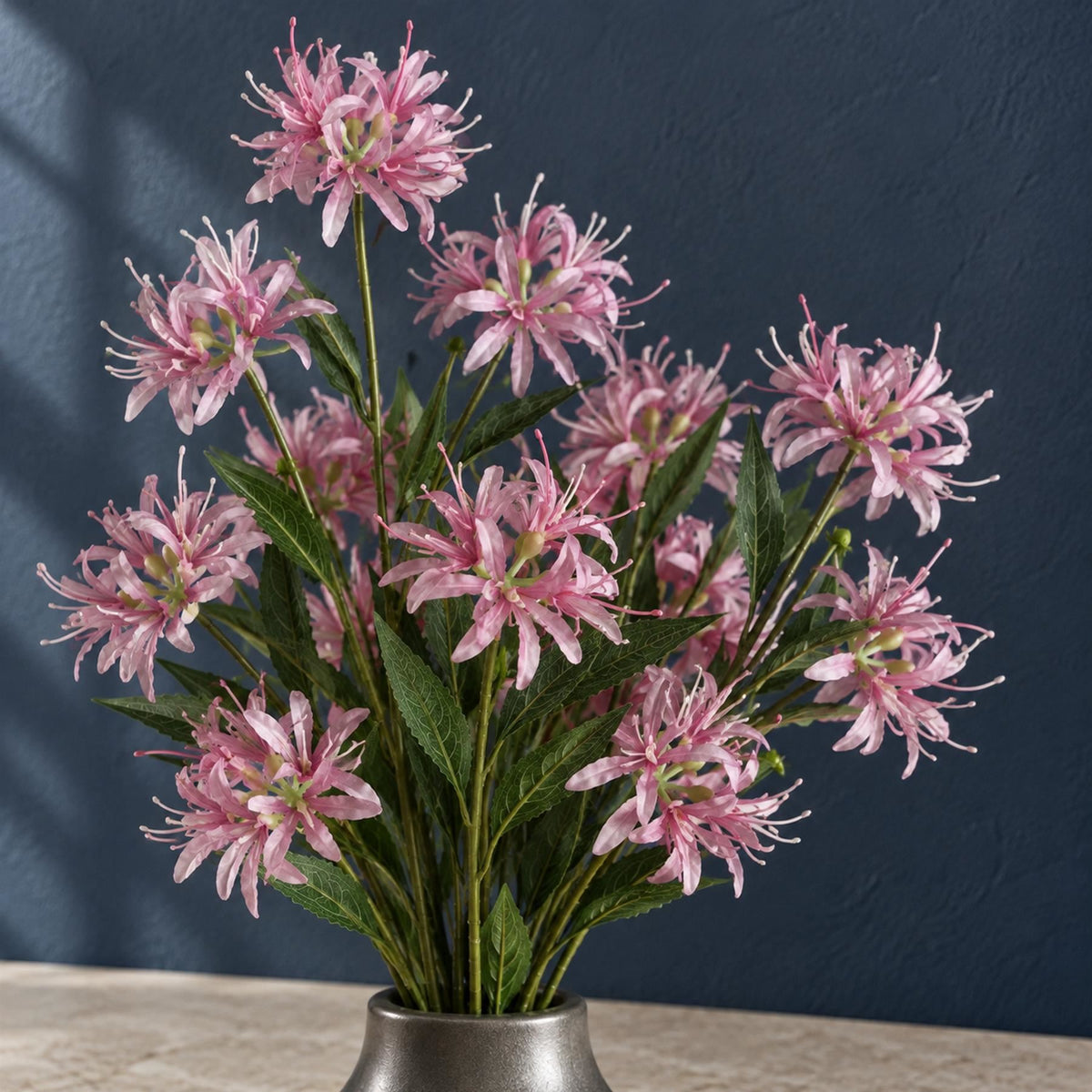 72cm Artificial Pink Spider Lily Stem