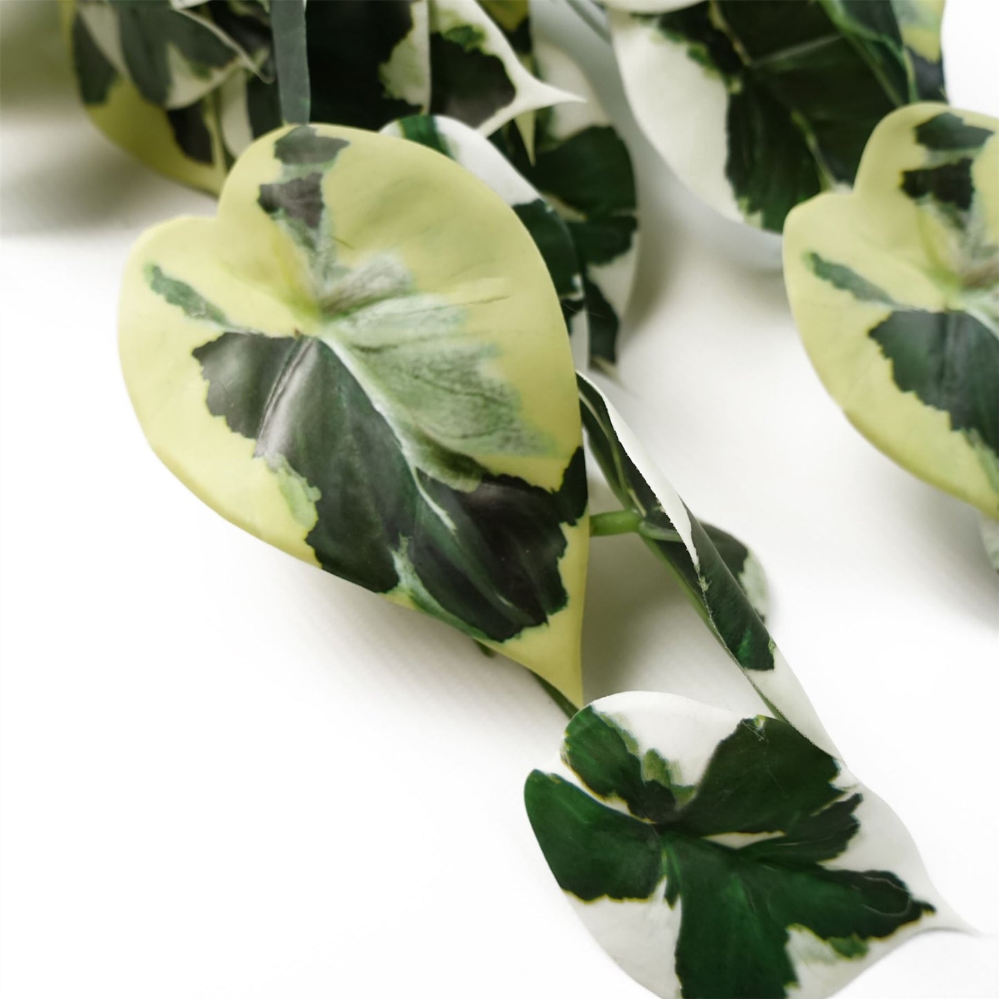 40cm Artificial Trailing Variegated Marble Pothos Plant – image 4