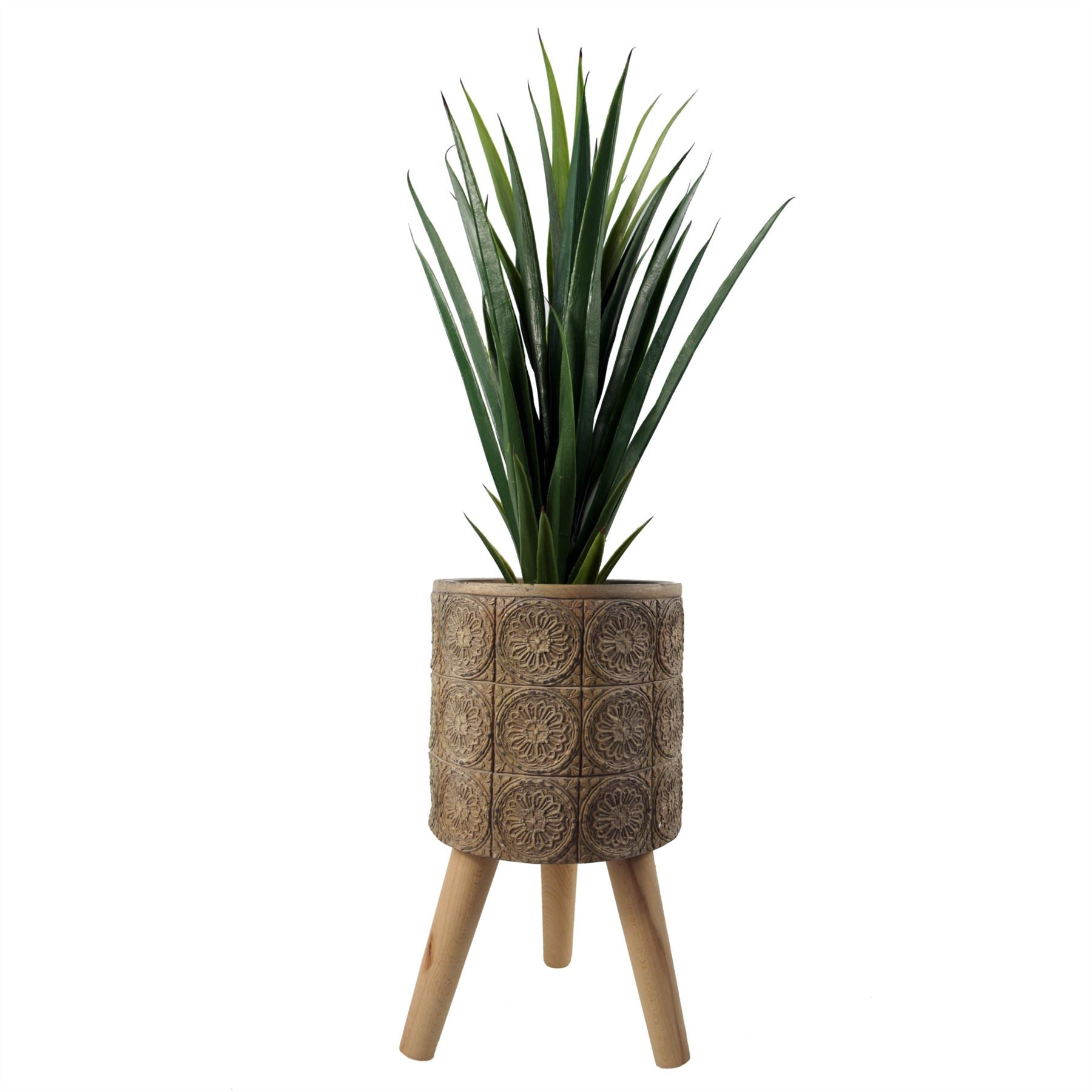 x 21.5cm Zandi Flowers Composite Large Planter 40cm – image 6