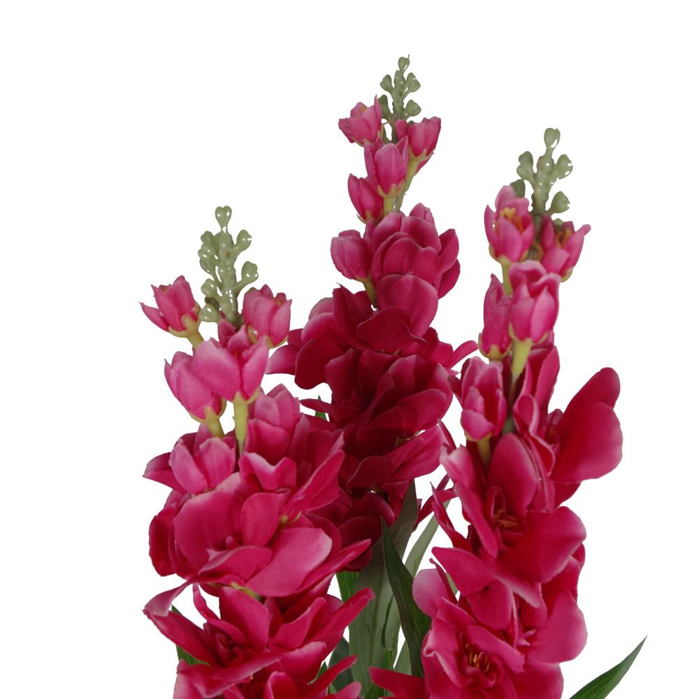 100cm Artificial Cymbidium Orchid Plant Dark Pink Flowers – image 3
