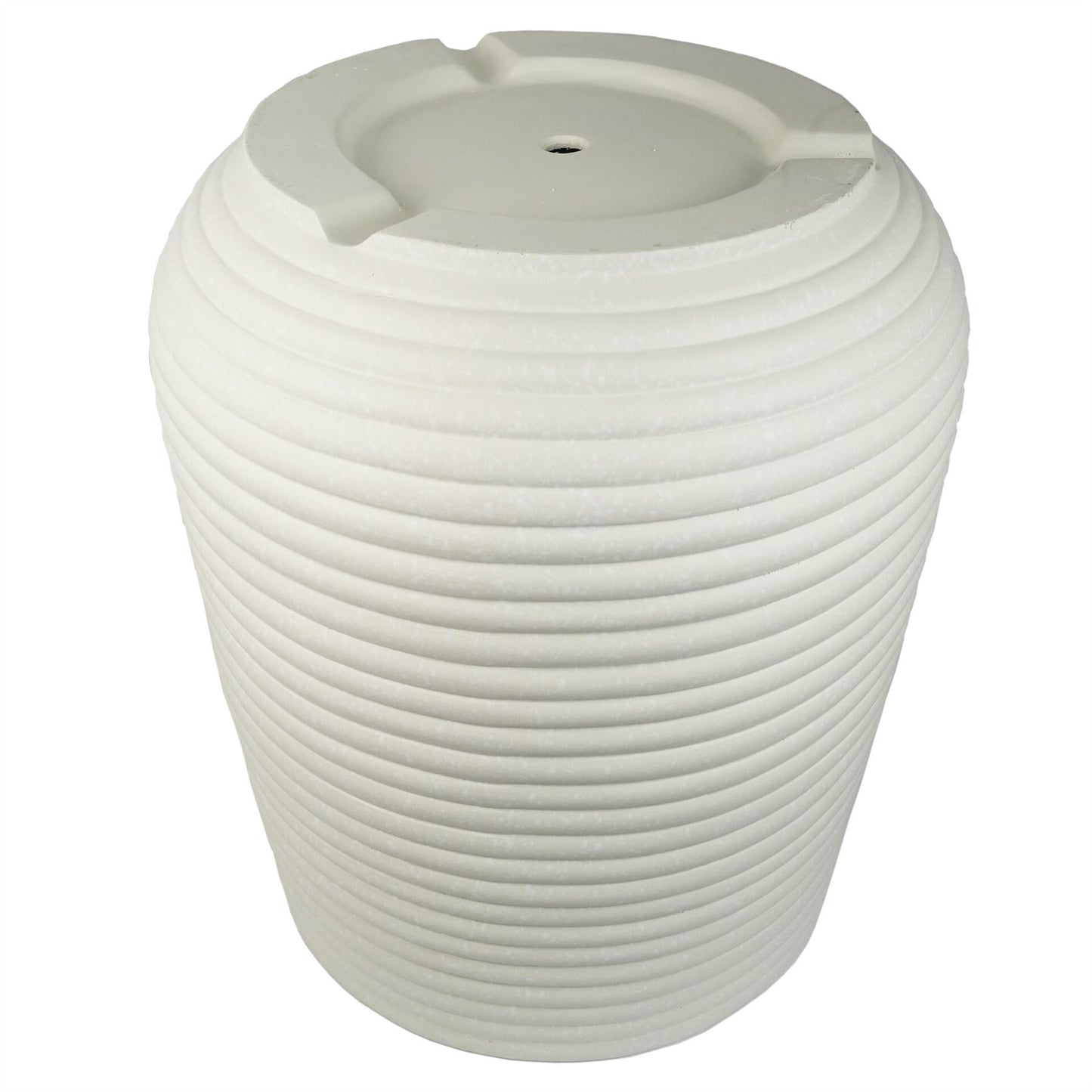 41cm x 30cm Mikos Large Ridged Composite Planter Stone Colour – image 5