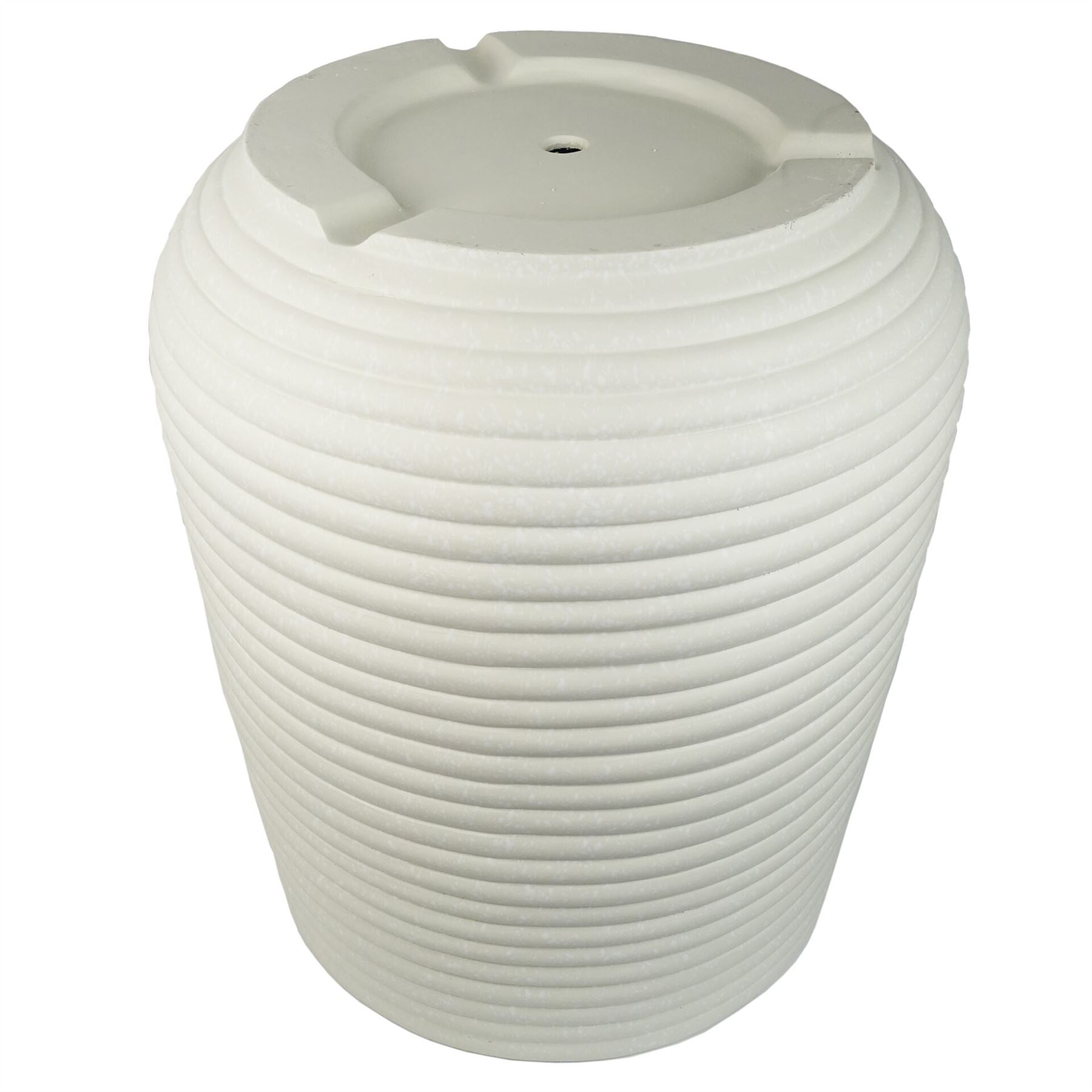 41cm x 30cm Mikos Large Ridged Composite Planter Stone Colour – image 5